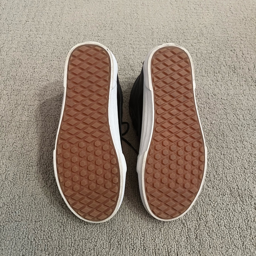 🩷 Vans SK8-Hi 46 MTE Pebble Leather Black Weatherized 7.5 Gently Used Hightops - Picture 5 of 6